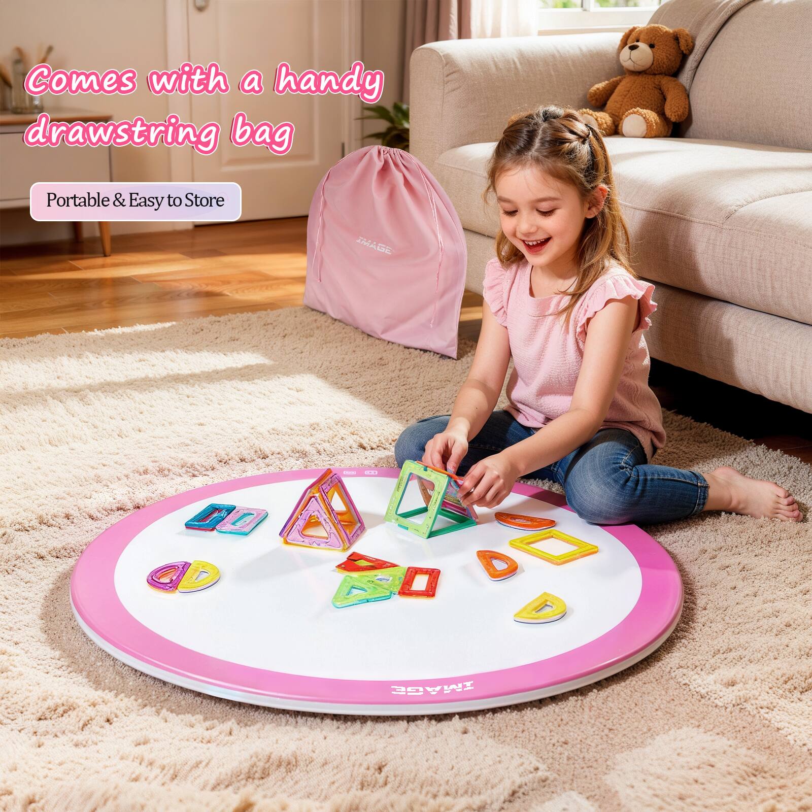 Comes with a handy drawstring bag  
Portable & Easy to Store