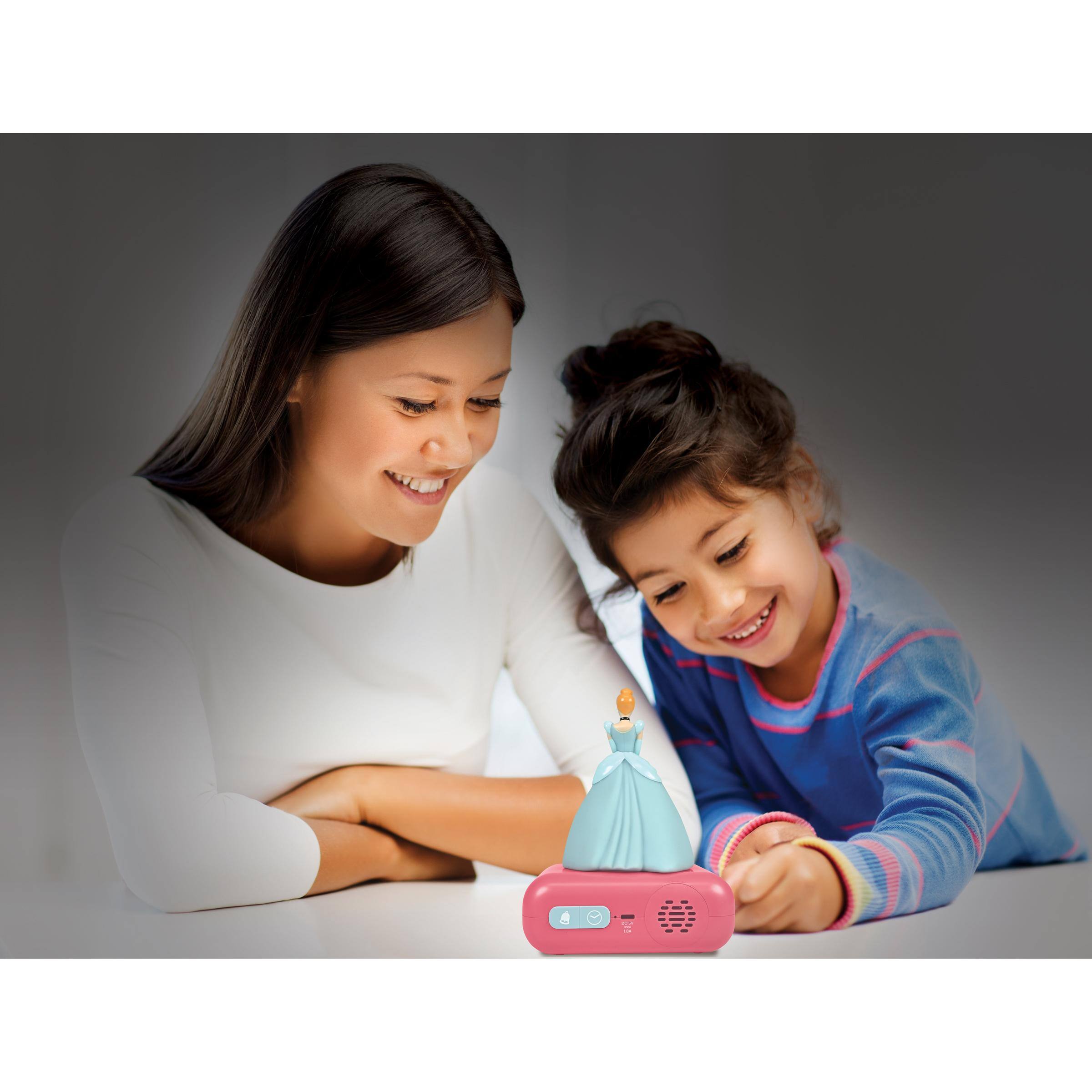 Alt View 10. Lexibook - Digital alarm clock with 3D DISNEY Princess night light, Bluetooth® speaker and sound effects - Blue.