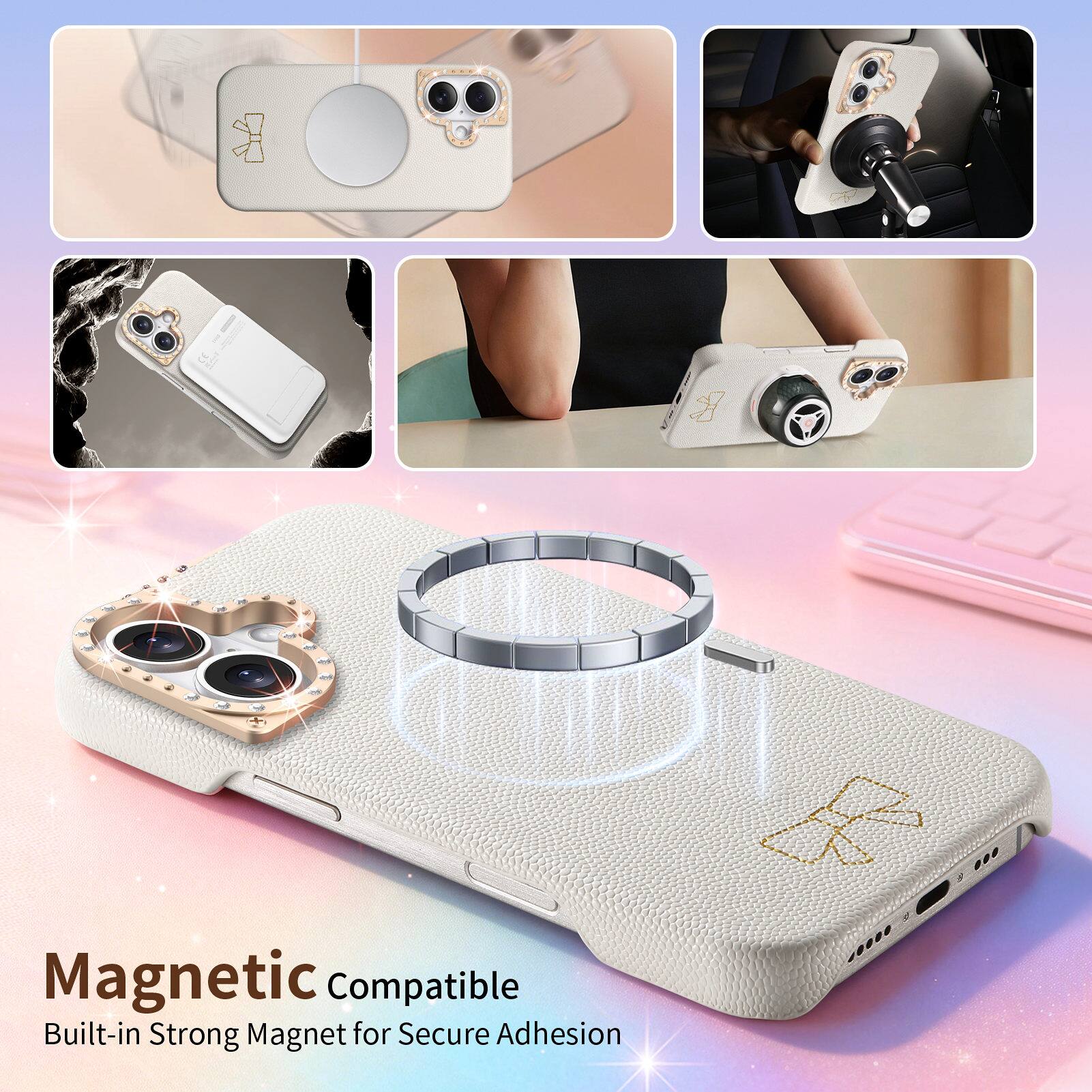 Magnetic Compatible  
Built-in Strong Magnet for Secure Adhesion