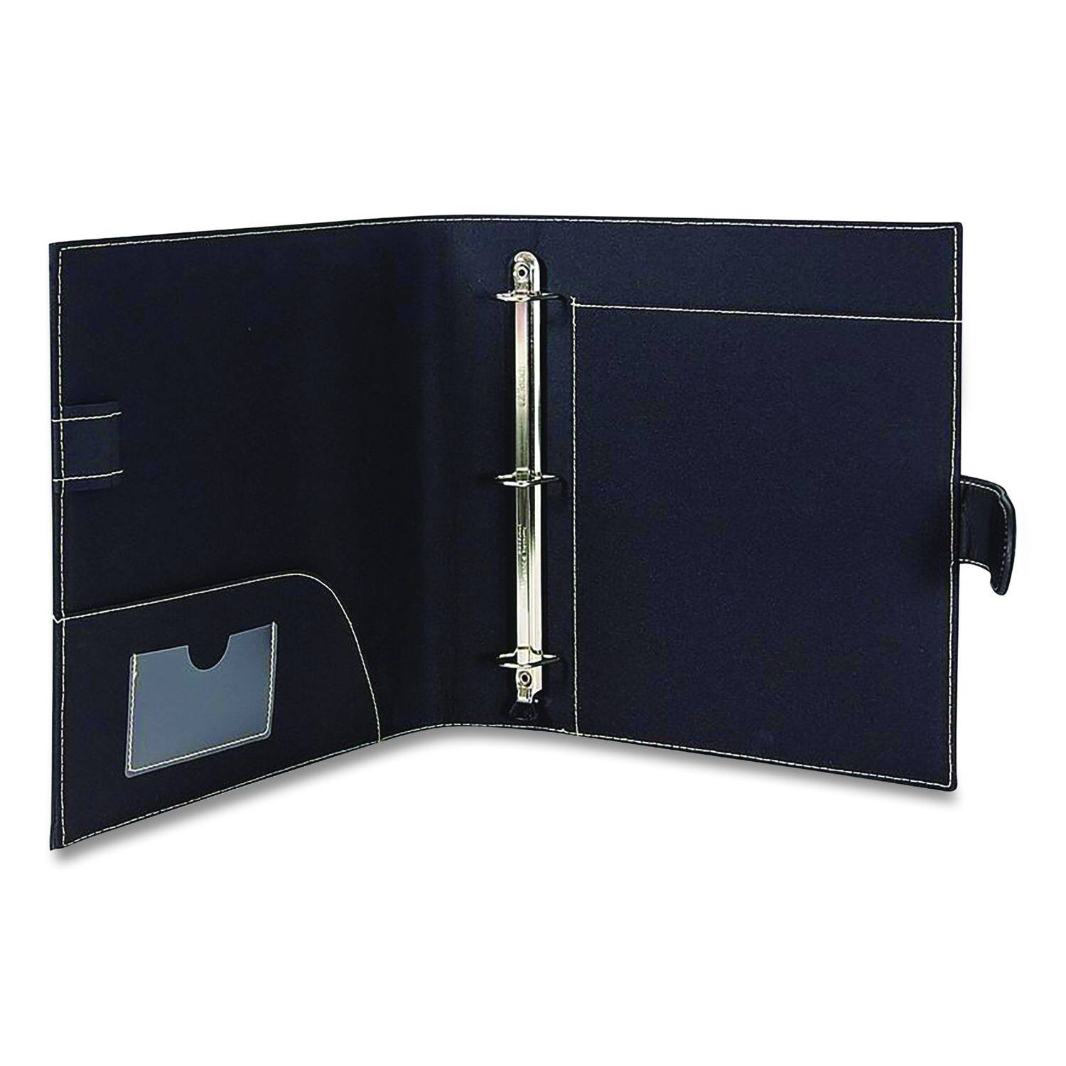 Angle. Amax - D Ring Non View Binder 3 Rings 1" Capacity 8.5 x 11 Black.