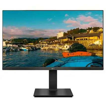 Front. LG - LG 27BP450Y-I 27" Class LCD Monitor - 16:9 - Black - TAA Compliant - 27" Viewable - In-plane Switching (IPS) Technology - Black.