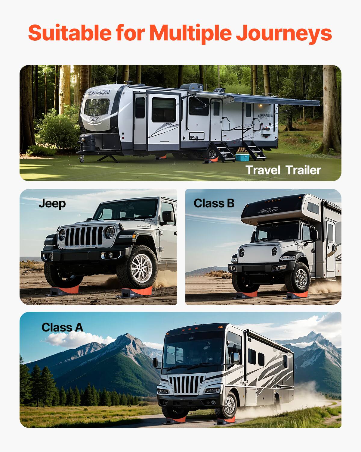 Suitable for Multiple Journeys

2990 LLA Travel Trailer Jeep Class B - CCT Class A