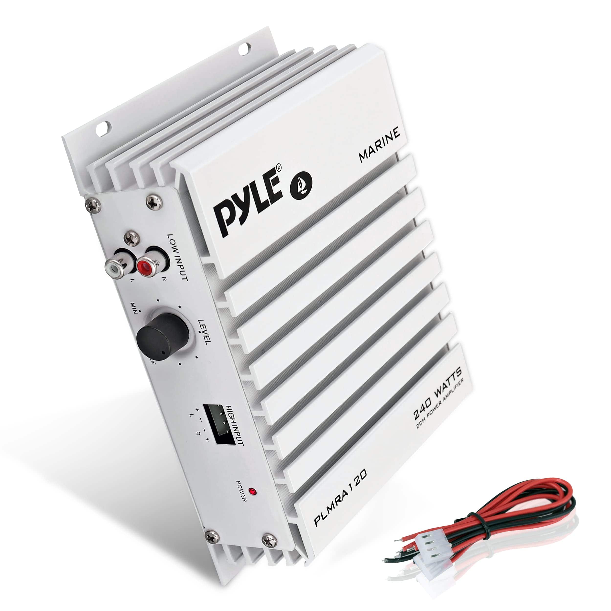 Pyle - PLMRA120 Hydra Marine Amplifier 240W 4-Channel, Waterproof, Dual MOSFET, RCA Input