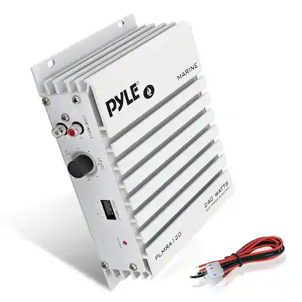 PYLE MARINE
LOW INPUT LEVEL
HIGH INPUT LEVEL
POWER
240 WATTS
2CH POWER AMPLIFIER
FLMRA 120