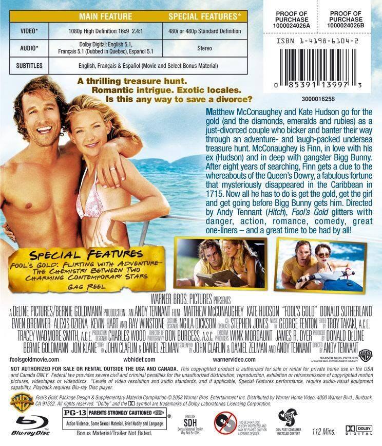Back. Fool's Gold [Blu-ray].