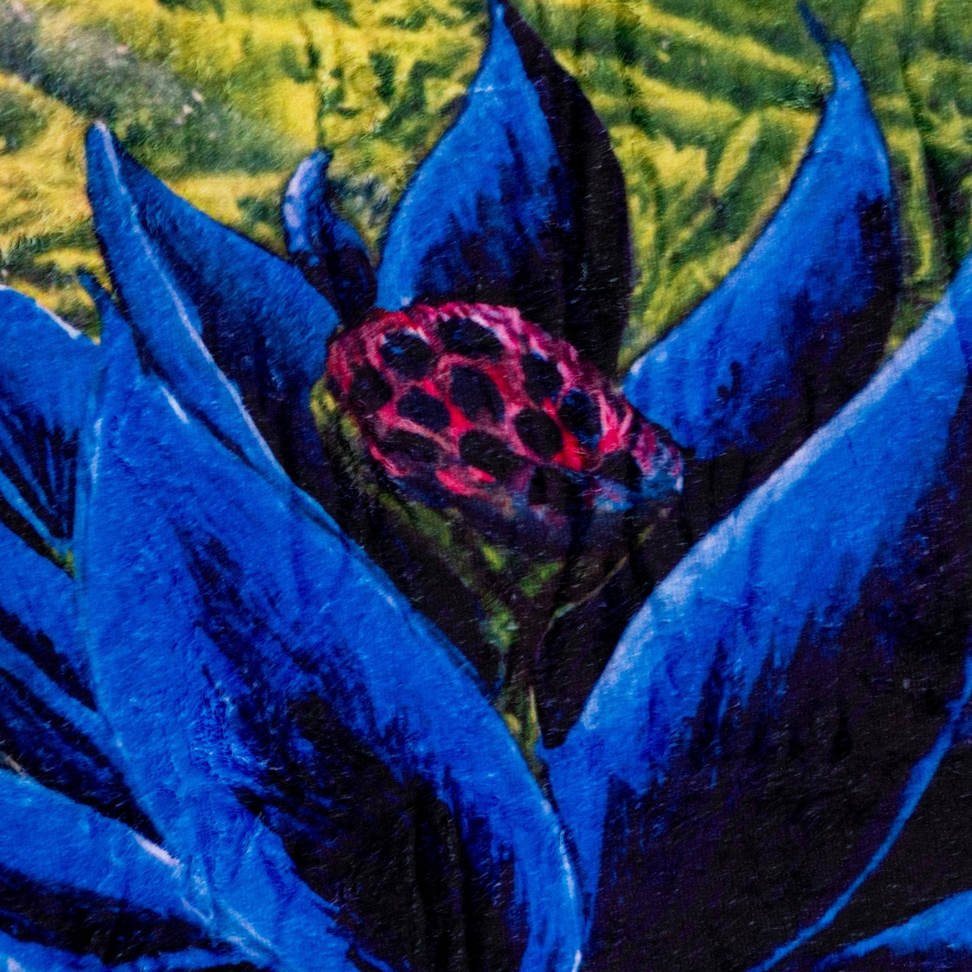 Alt View 1. Surreal Entertainment - Magic: The Gathering Black Lotus Single-Sided Throw Blanket | 45 x 60 Inches - Black.