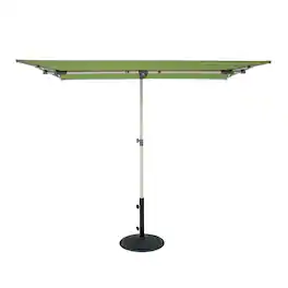 Mondawe - 5' x 7' Rectangle Patio Umbrella with Protective Cover - Lime