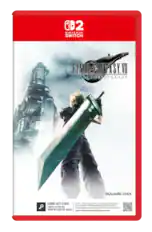 **Nintendo Switch**
**Final Fantasy VII Remake Intergrade**
**Square Enix**
**Game-Key Card**
**Carte Clé de Jeu**
**Tarjeta Llave de Juego**
**90 GB - Full game download via internet required. See back.**
**Le jeu requiert un téléchargement via Internet de 90 Go.**
**El juego requiere una descarga de 90 GB a través de internet.**
**support.nintendo.com/switch2/gamekeycard**