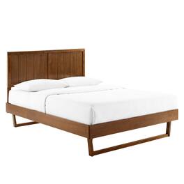 Modway - Alana Wood Queen Platform Bed With Angular Frame - Brown