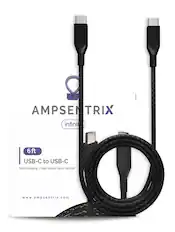 AMPSENTRIX
infinite
6 ft
USB-C to USB-C
Fast charging / high-speed data transfer
www.ampsenrix.com