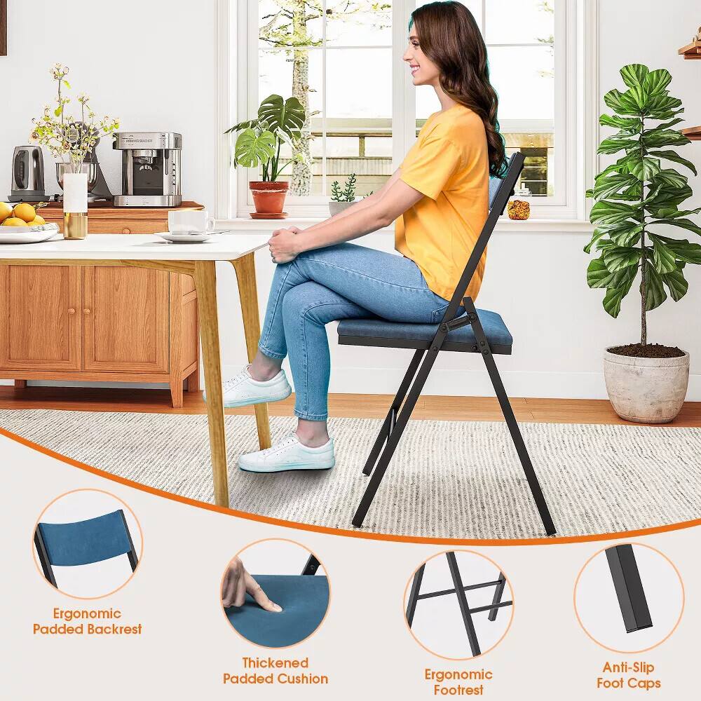 - Ergonomic Padded Backrest
- Thickened Padded Cushion
- Ergonomic Footrest
- Anti-Slip Foot Caps