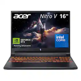Acer - Nitro V 16" WUXGA IPS Gaming Laptop ANV16-72-541D 180Hz NVIDIA GeForce RTX 5050 16GB RAM 512GB Storage - Black
