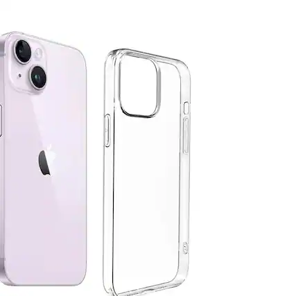 Front. Qixxronics - Phone Cover for iPhone 13 Mini Phone Case Clear Shockproof Cover Protective Cellphone Case - Clear.