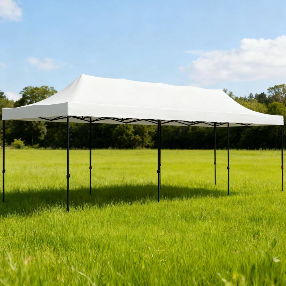 Back. Tiramisubest - Portable Pop-Up Canopy Tent with Carry Bag, Sand Bags, and Adjustable Height for Outdoor Events.