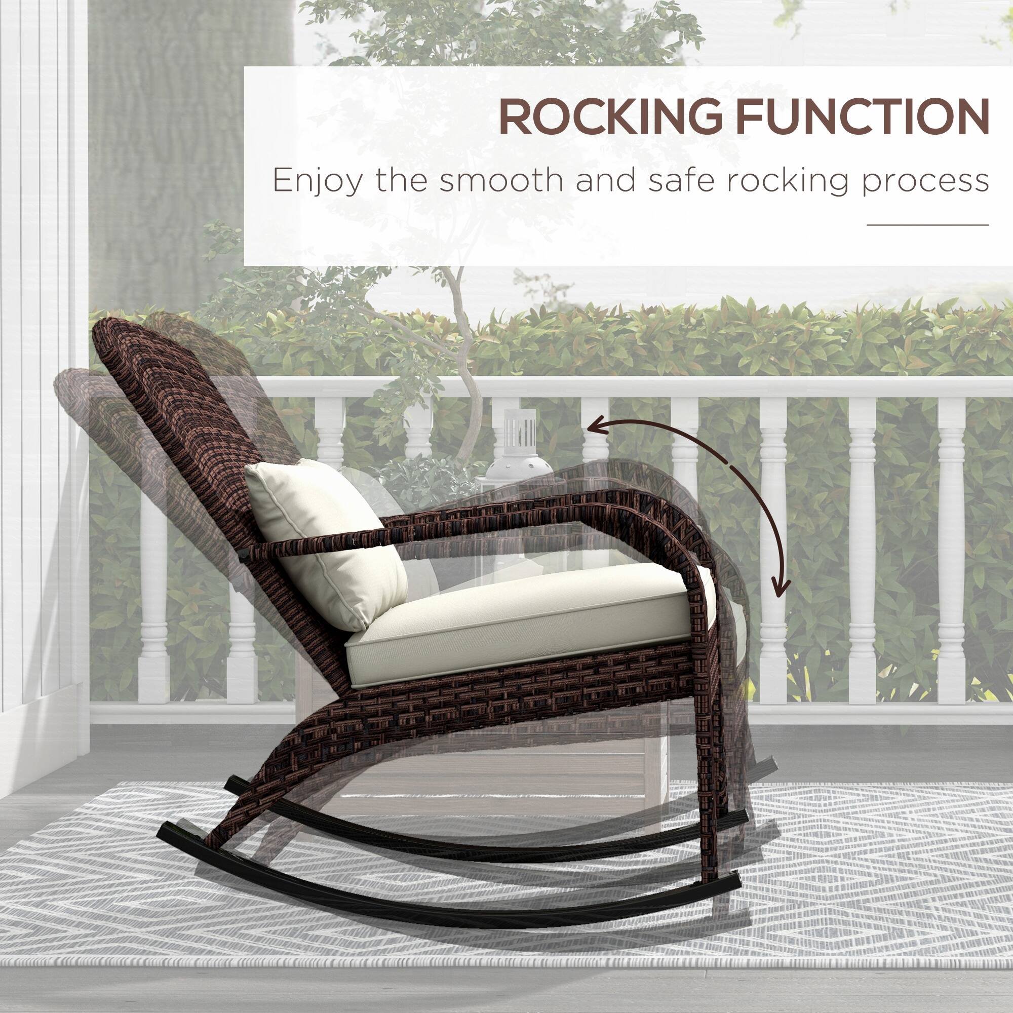 ROCKING FUNCTION  
Enjoy the smooth and safe rocking process
