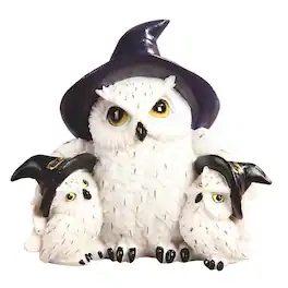 FC Design - 5.25"W Owl Family of 3 Figurine Statue Office Desk Tabletop Home Decor Gift - Multi-Color