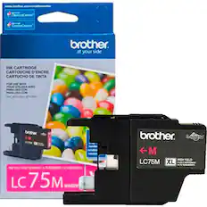 Brother at your side
INK CARTRIDGE
CARTOUCHE D'ENCRE
CARTUCHO DE TINTA
FOR USE WITH
POUR VTUSER AE
PARA USO CON
Brother.
Innobella
LC75M
MAGENTA
XL
ALTO YIELD