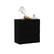 Front. FUFU & GAGA - FUFU&GAGA 3 - Drawer Dresser Compact Storage Chest Unit – Black, Ideal for Bedrooms & Living Rooms - Black.