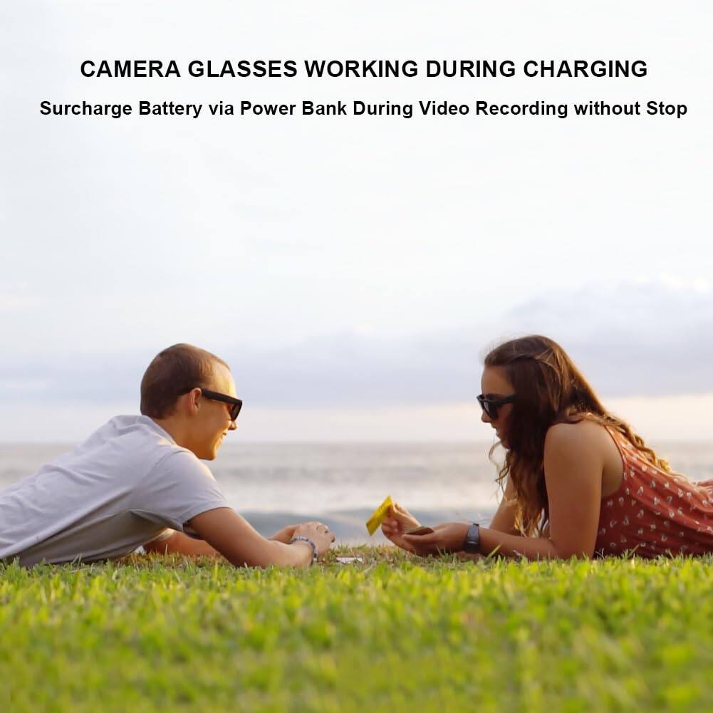 CAMERA GLASSES WORKING DURING CHARGING
Surcharge Battery via Power Bank During Video Recording without Stop