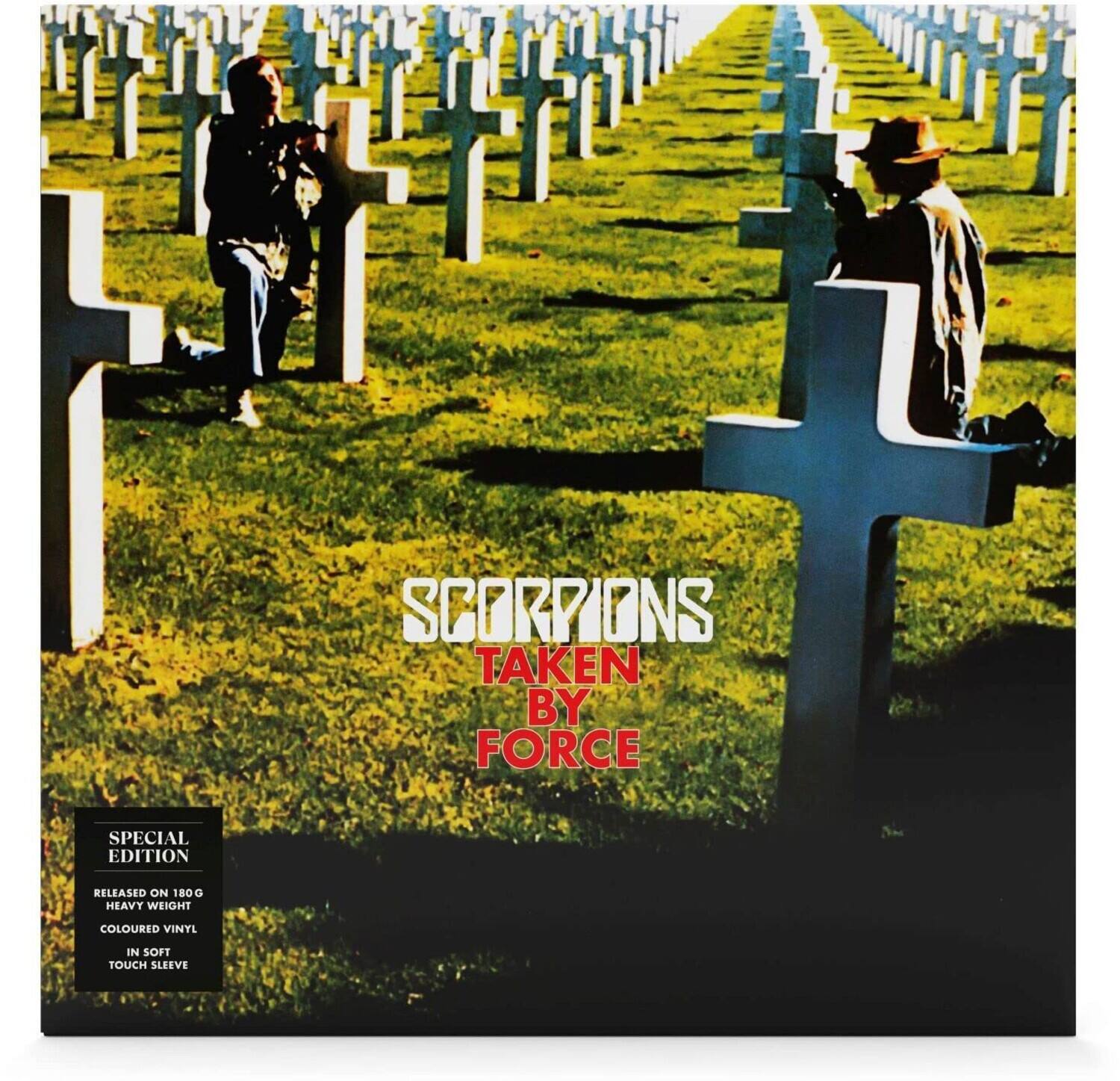 SCORPIONS TAKEN BY FORCE SPECIAL EDITION RELEASED ON 180G HEAVY WEIGHT COLOURED VINYL IN SOFT TOUCH SLEEVE