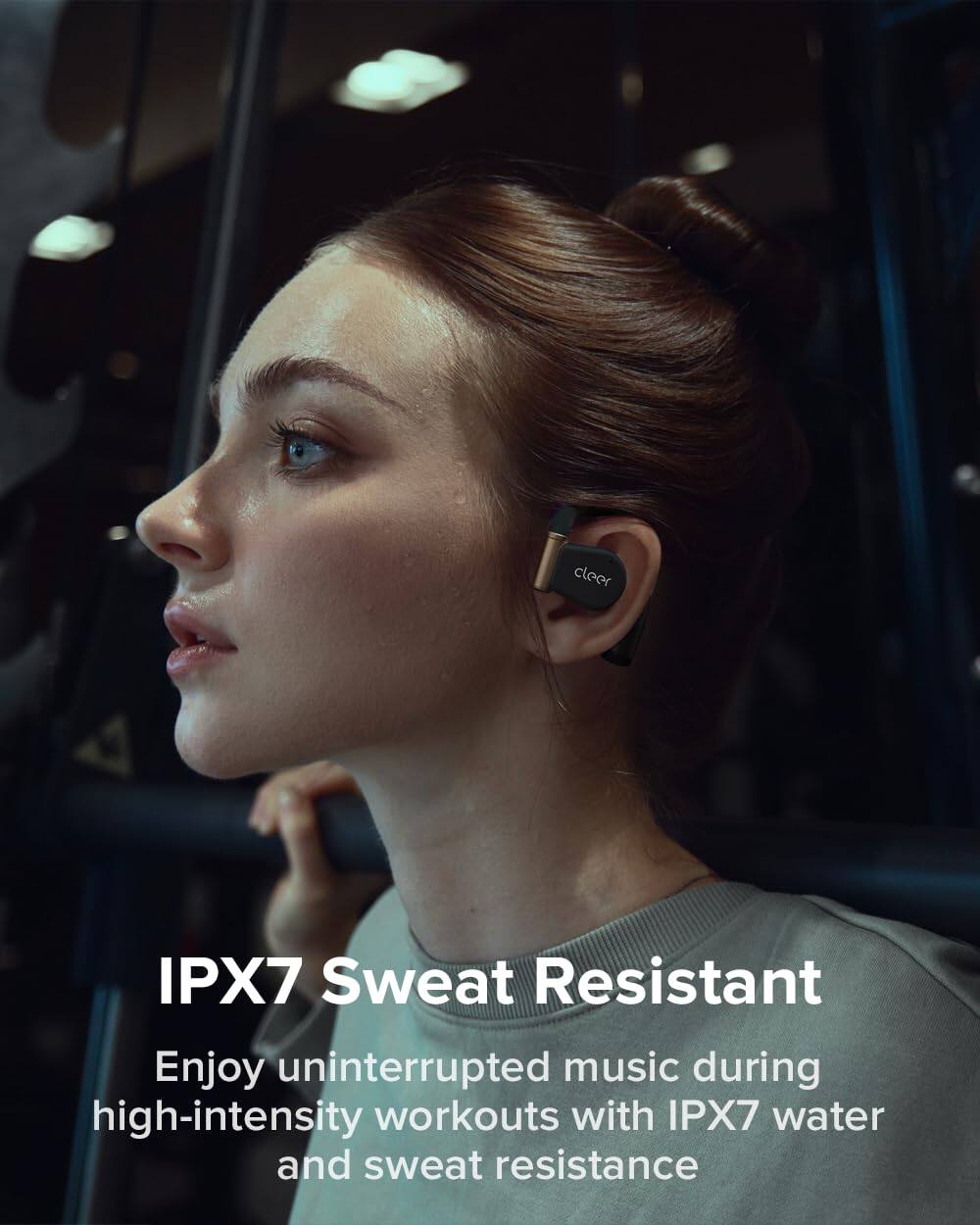 IPX7 Sweat Resistant
Enjoy uninterrupted music during high-intensity workouts with IPX7 water and sweat resistance