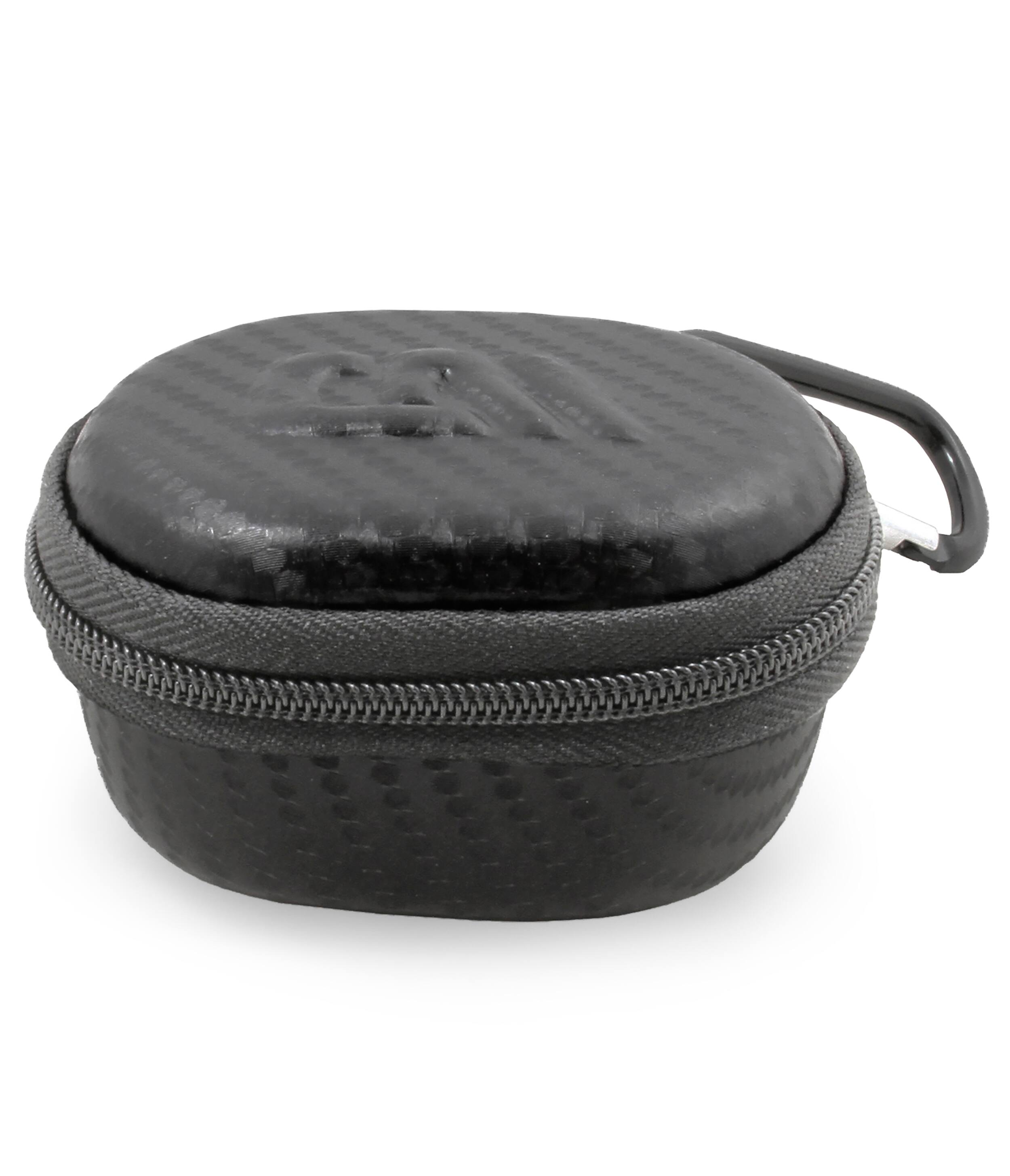 Alt View 2. CASEMATIX - Travel Case for Beats Solo Buds True Wireless Earbuds w/ Carabiner - Black Headphones Storage Only - Black.