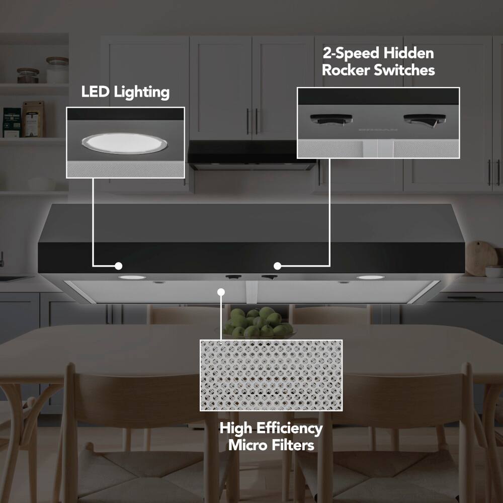 LED Lighting High Efficiency Micro Filters 2-Speed Hidden Rocker Switches