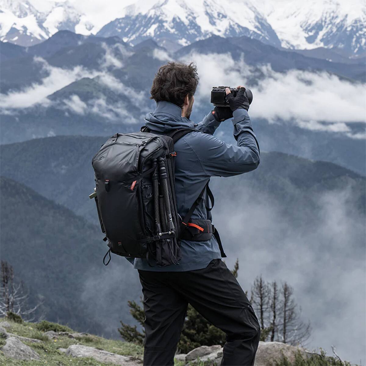 Alt View 2. PGYTECH - PGYTECH OnePro Focux 35L Camera Backpack, Space Black.
