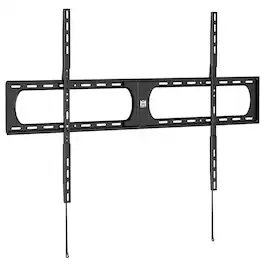 Mount-It! - Heavy-Duty XL Fixed TV Wall Mount for 60-120 Inch TVs, Low Profile, 264 lb Capacity - Black