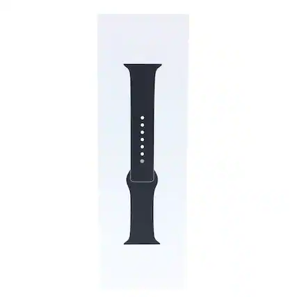 Front. Apple - Apple Watch Band FIT Apple 45MM M/L Midnight - Midnight.