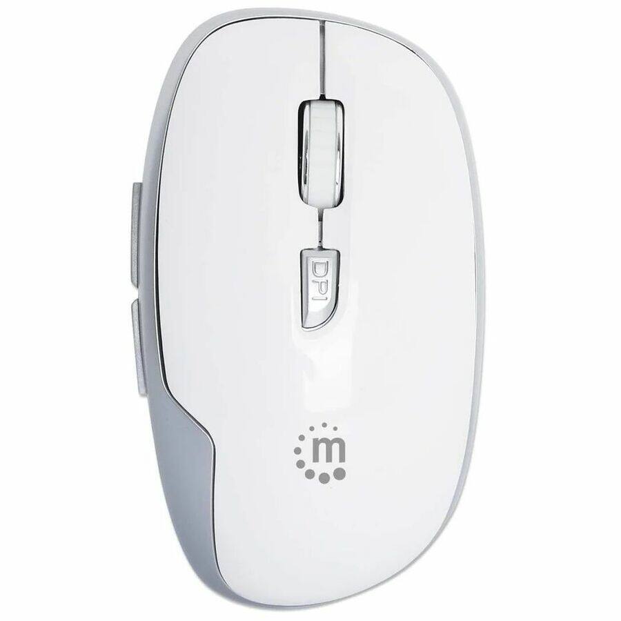 Alt View 3. Manhattan - Manhattan MW6185 Wireless Optical USB Mouse - Full-size Mouse - Optical - Wireless - 32.81 ft - Radio Frequency - 2.40 G - White.