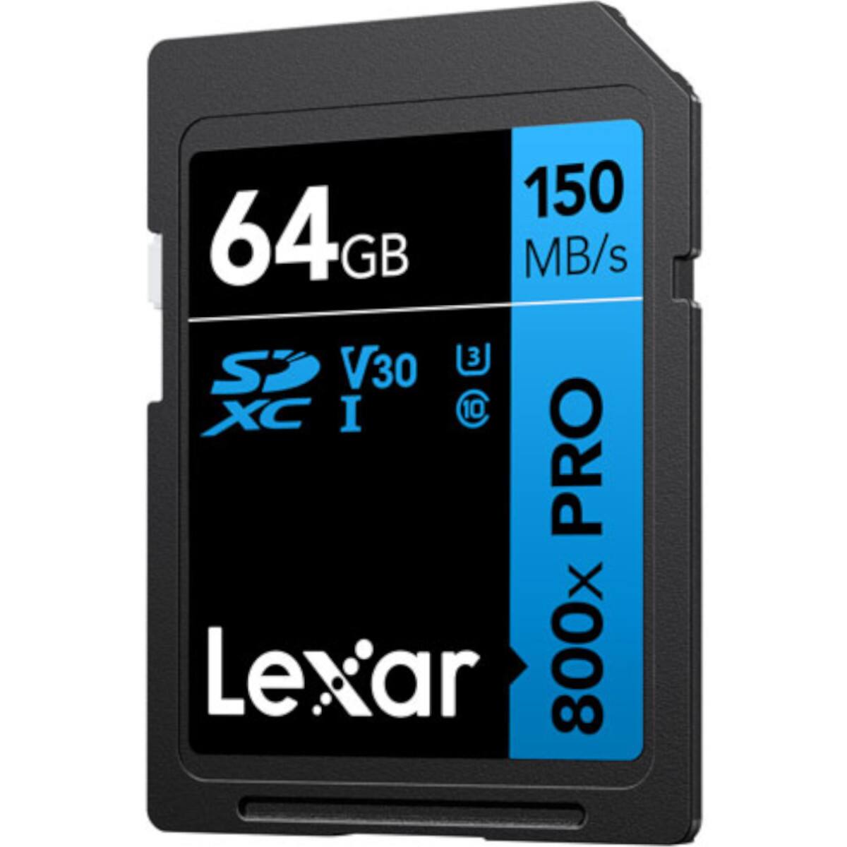 64 GB  
150 MB/s  
V30  
XC I  
800x PRO  
Lexar
