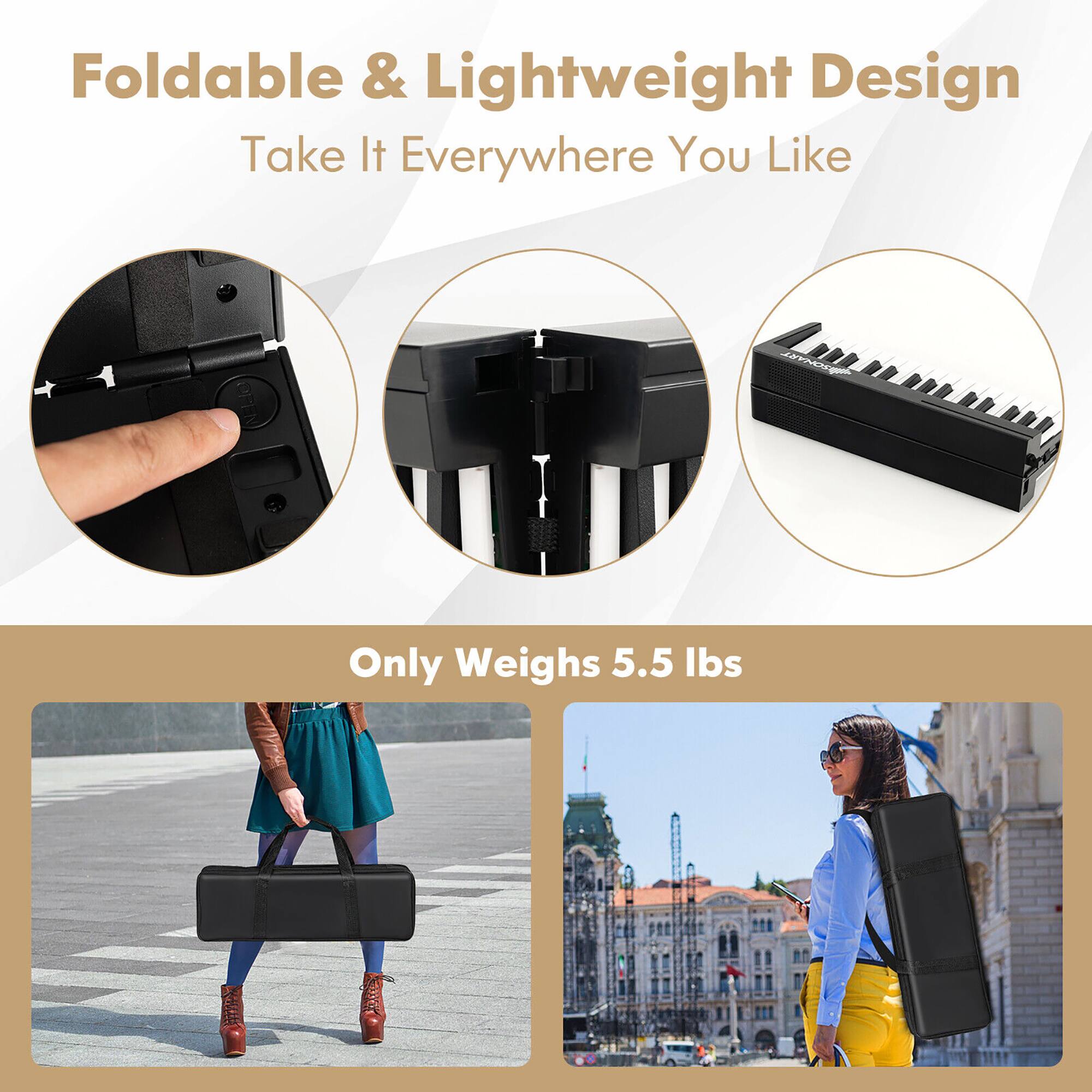 Foldable & Lightweight Design  
Take It Everywhere You Like  

Only Weighs 5.5 lbs