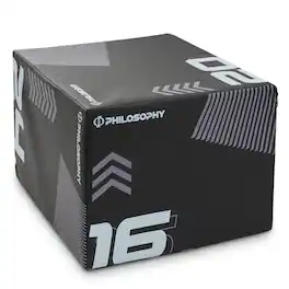 Philosophy Gym - 3 in 1 Plyometric Box - Soft Foam Plyo Jump Trainer - Black