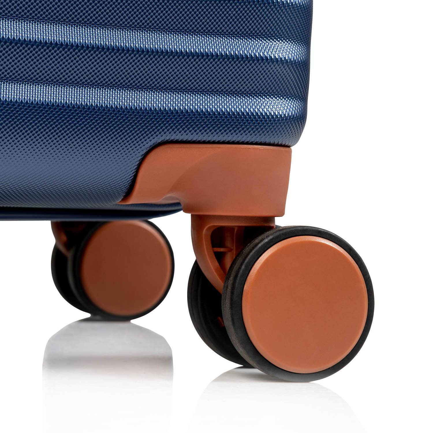 Alt View 1. Champs - Vintage II Collection Medium Luggage Case - Navy.