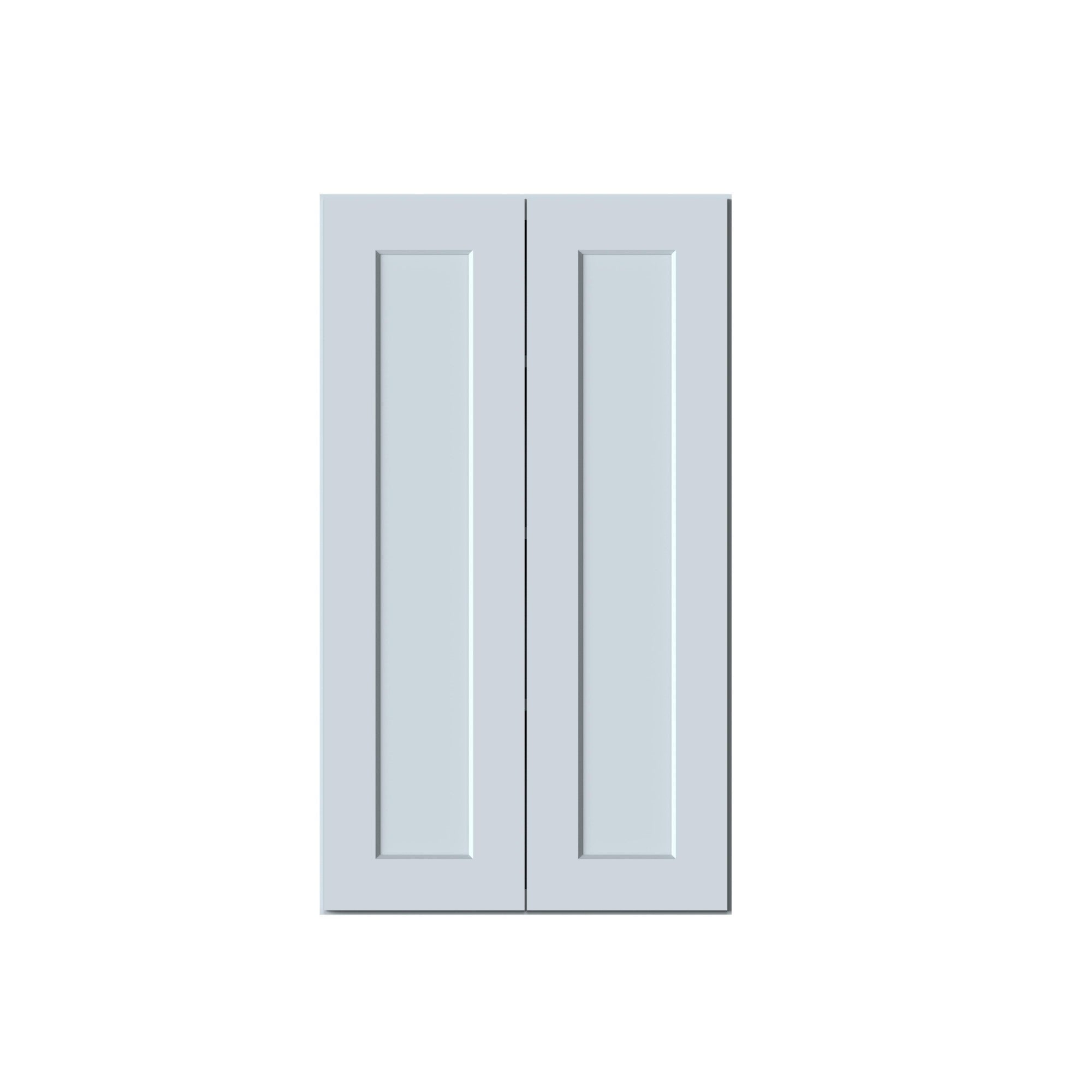 Front. Boyel Living - 24in.W x12in.D x42in.H Dove Gray WALL CABINET Fully assembled Cabinet With Two HDF Doors - Gray.