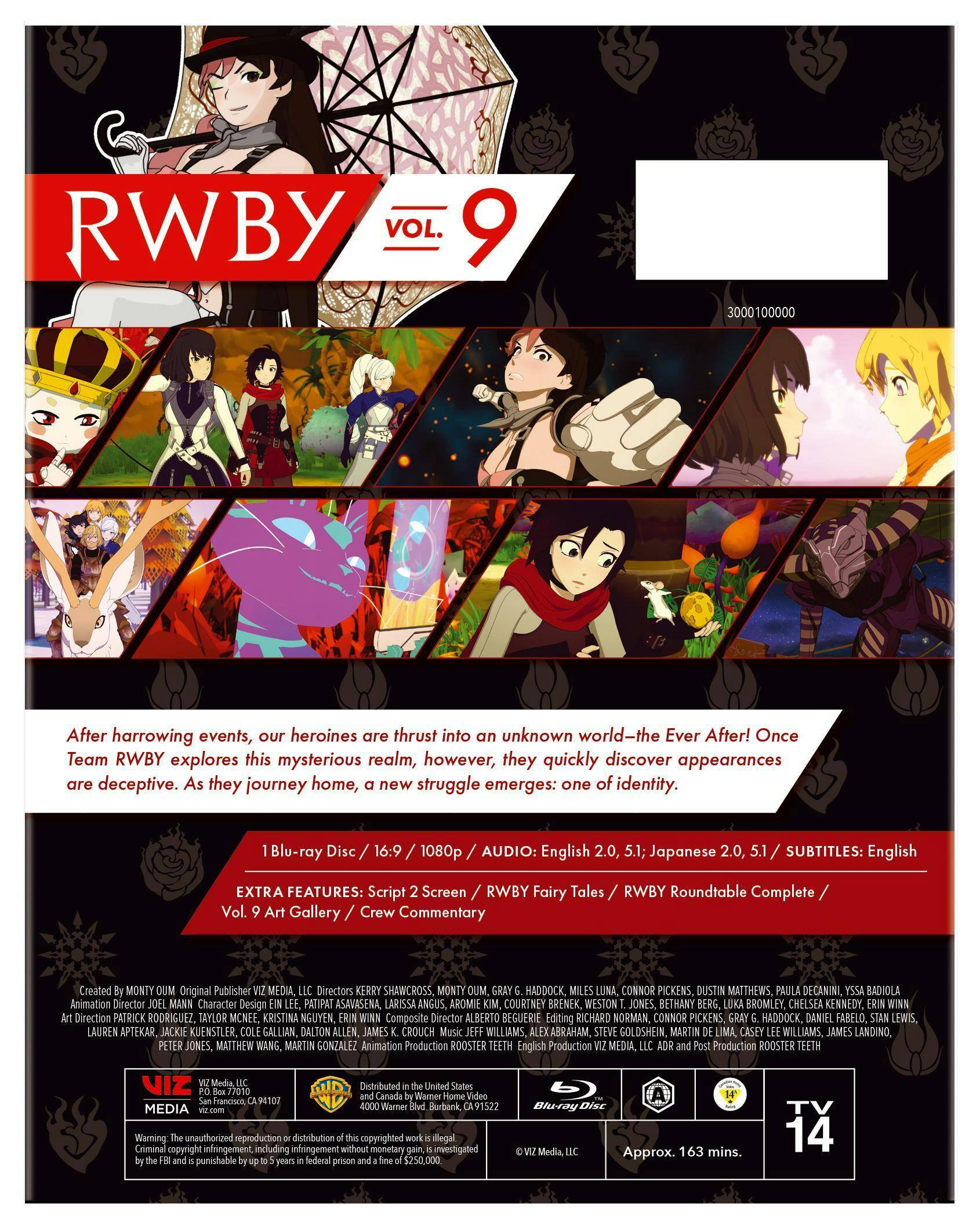 Back. RWBY Volume 9 [Blu-ray].