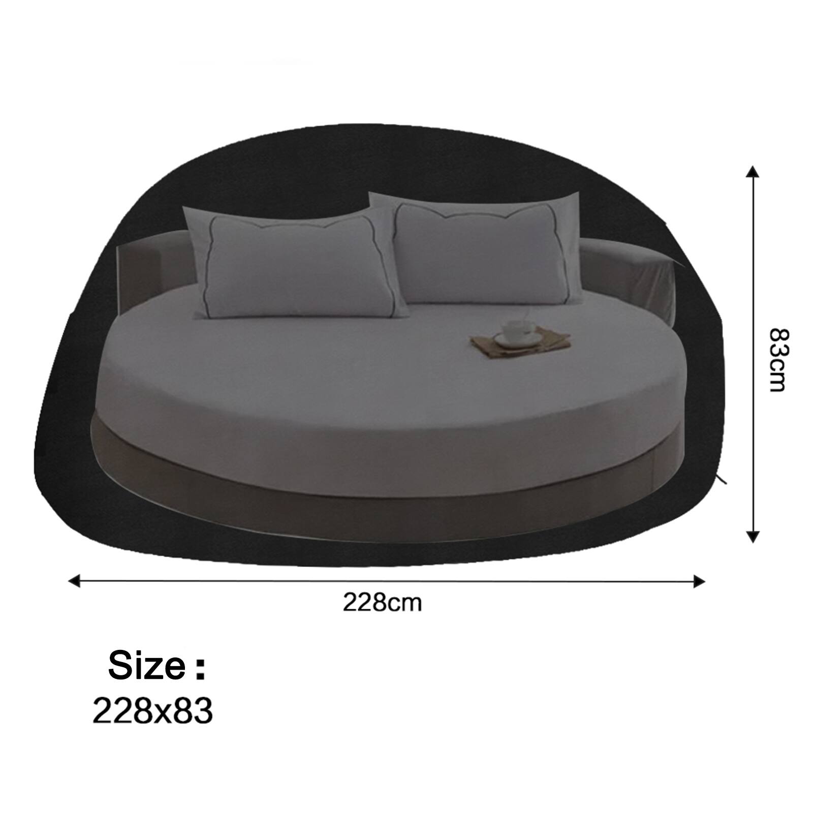 83cm 228cm  
Size: 228x83