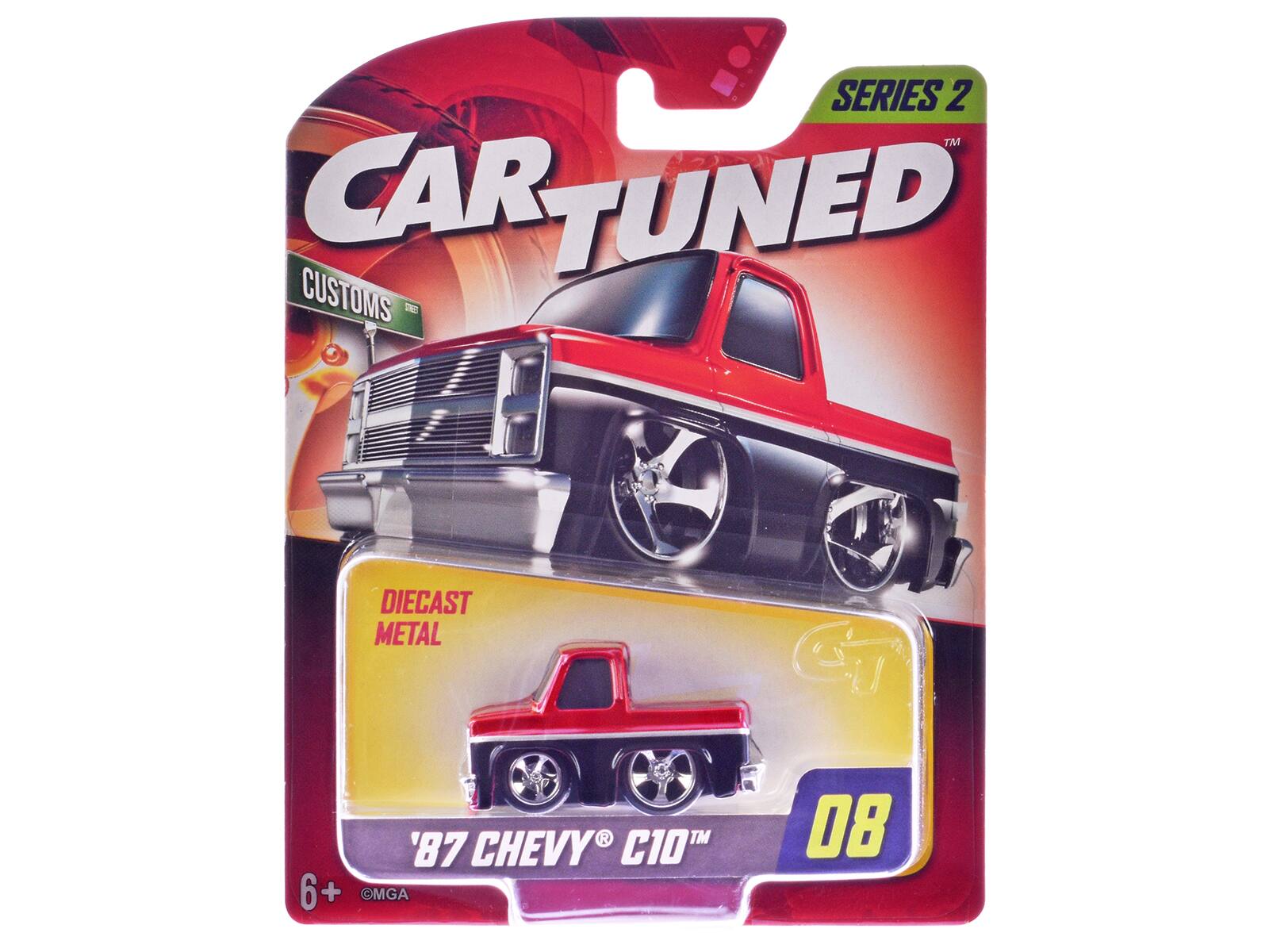 SERIES 2  
CAR TUNED  
CUSTOMS  
DIECAST METAL  
'87 CHEVY C10™  
08