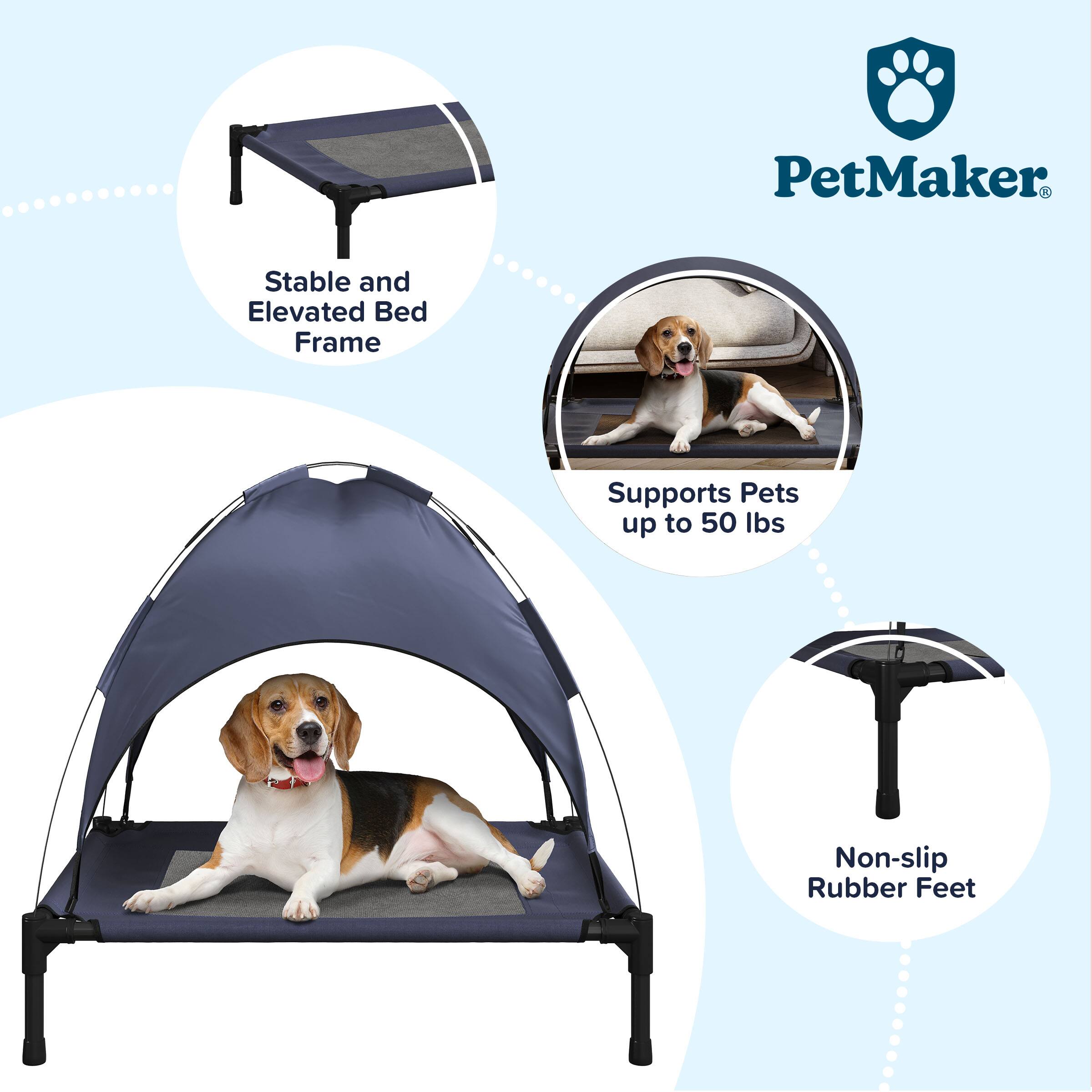PetMaker Stable and Elevated Bed Frame Supports Pets up to 50 lbs Non-slip Rubber Feet