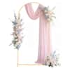 Front. VEVOR - Arch Backdrop Stand, 6.6 x 3.3 ft, Stable Structure, Easy Assembly, 1 Set Gold Metal Arch Backdrop Stand for Wedding - Gold.