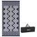 Front. Outsunny - Outdoor Rug for Patio, 9' x 18' Waterproof Large Mat, Reversible Plastic Straw Rug for Décor - Blue and White Rhombus Border.