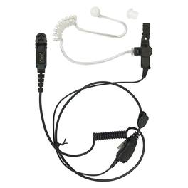 ProMaxPower - Acoustic Tube Earpiece with PTT Mic for Motorola XPR3300e, DEP550 & Other Radios - Black