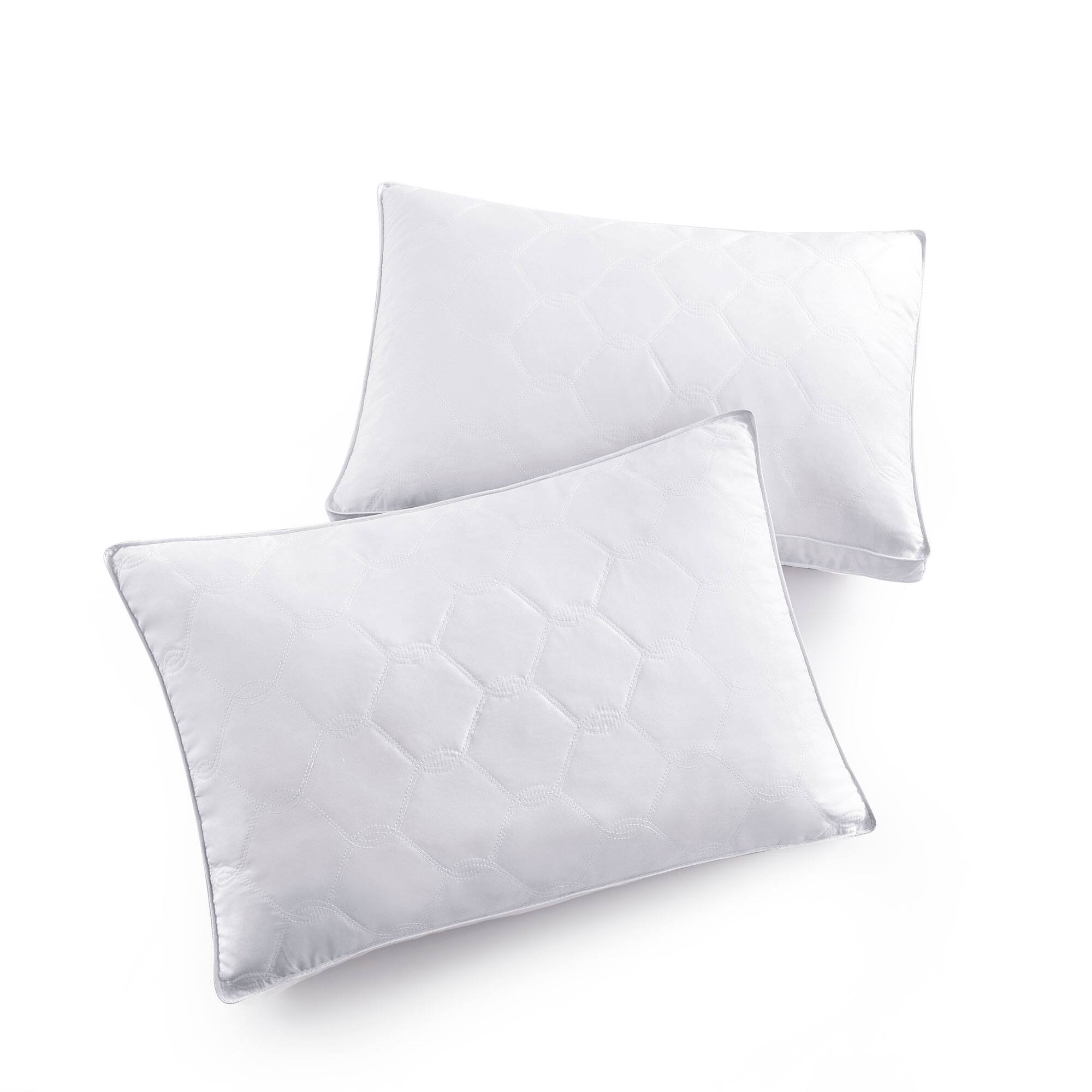 Left. Peace Nest - Peace Nest Goose Feather Bed Pillows 2 Pack - White.
