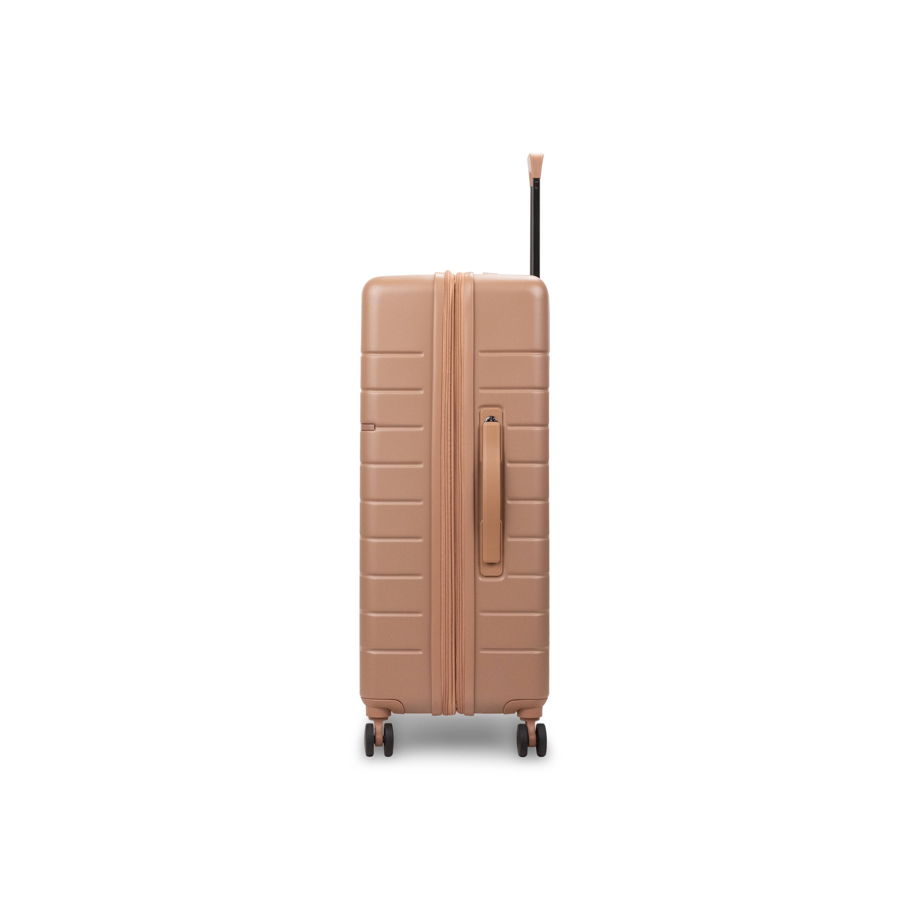 Left. Bugatti - Bugatti Munich 3 Piece Hardside Luggage Set - MOCHA.