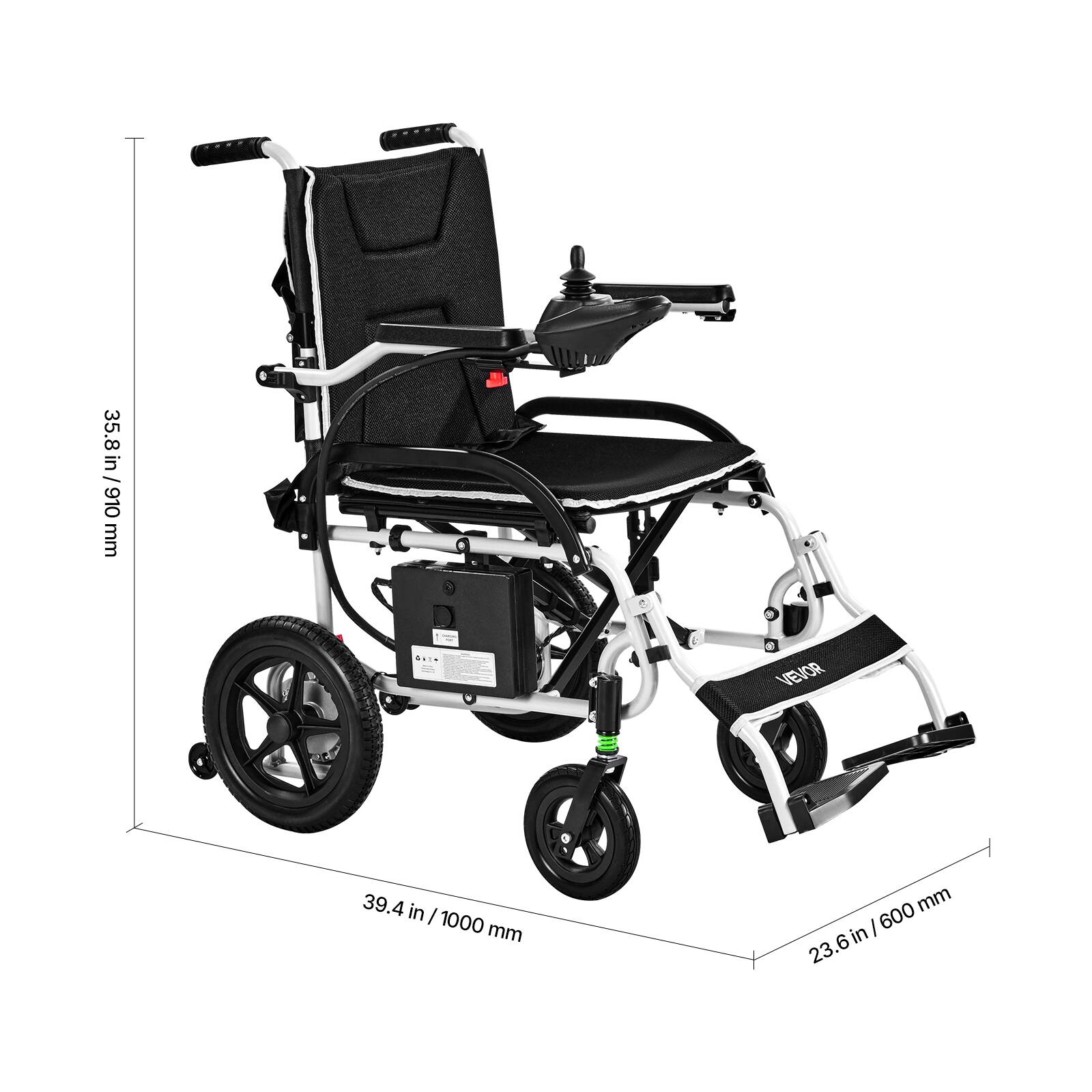 35.8 in / 910 mm  
39.4 in / 1000 mm  
23.6 in / 600 mm