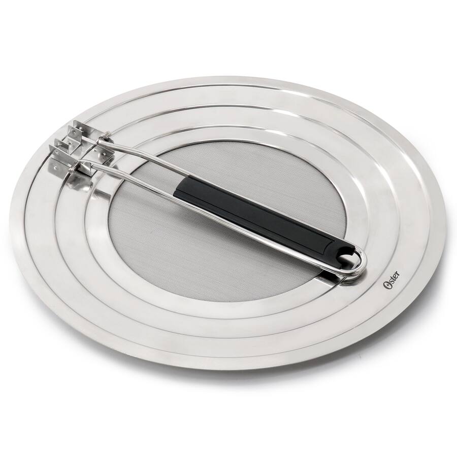 Oster Baldwyn 12 Inch Round Stainless Steel Splatter Guard with ...