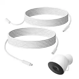 Wasserstein - 5.5m cable accessory for Google Nest camera (Wired, 2nd Gen) - 2 pack - White