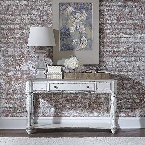 Alt View 3. Liberty Furniture Industries - Magnolia Manor Sofa Table in Antique White - White.