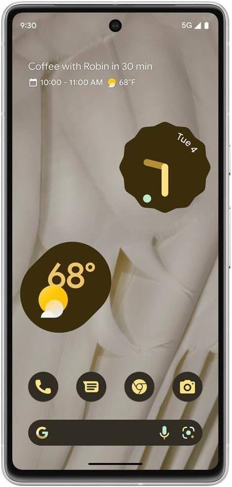 9:30 5G  
Coffee with Robin in 30 min  
10:00 - 11:00 AM  
68°F  
Tue 4  
68°